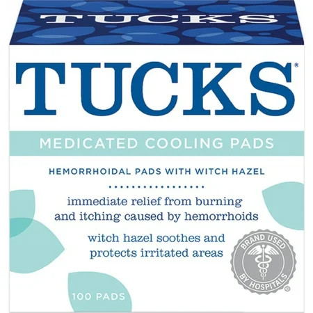TUCKS Medicated Cooling Pads 100 Each | Walmart (US)