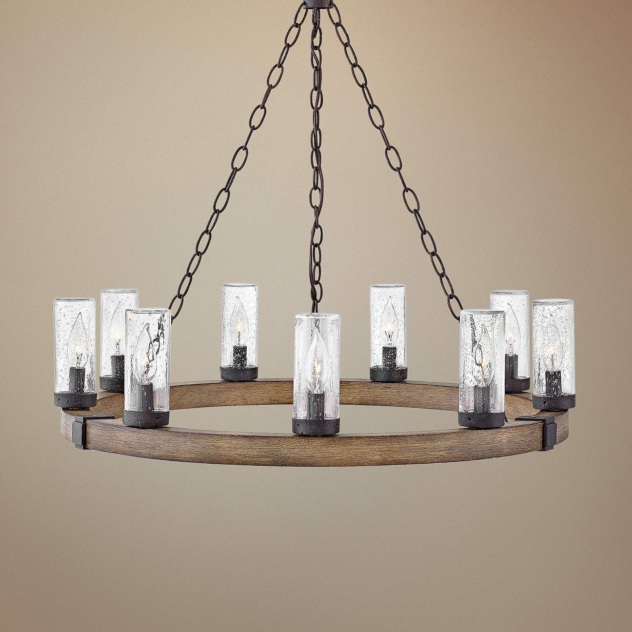 Hinkley Sawyer 30" Wide Sequoia 9-Light Outdoor Chandelier | Lamps Plus
