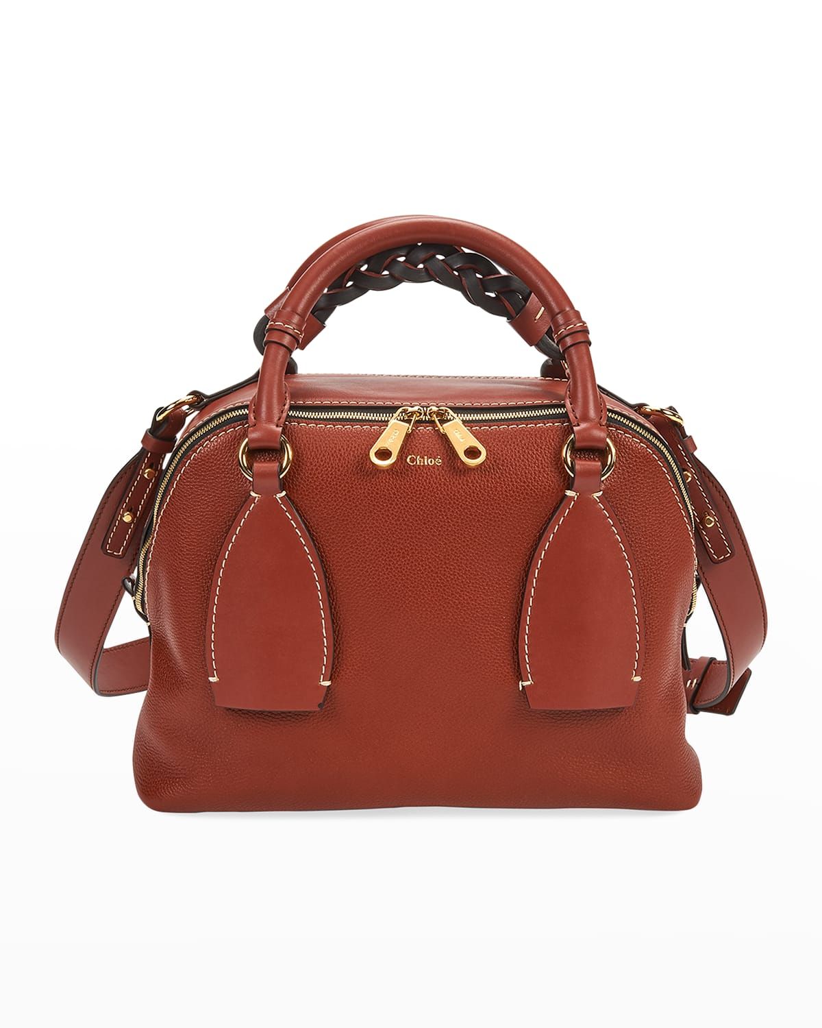 Daria Medium Day Bag in Smooth and Shiny Calfskin | Neiman Marcus