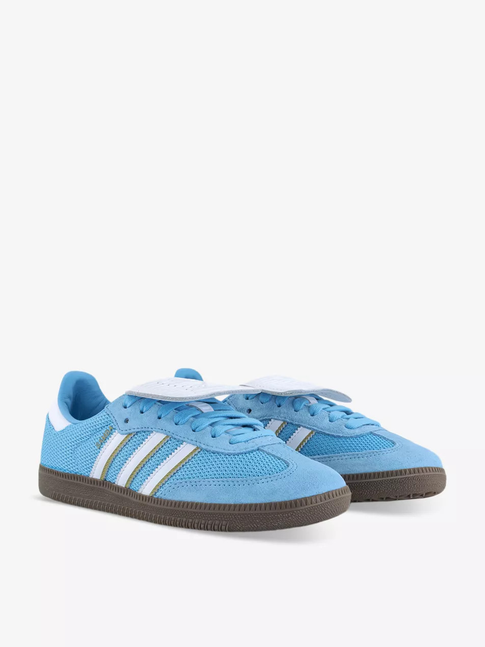 Samba LT branded mesh and suede low-top trainers | Selfridges