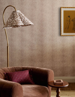 Deer Grasscloth Wallpaper by Nathan Turner, Pink | Lulu and Georgia 