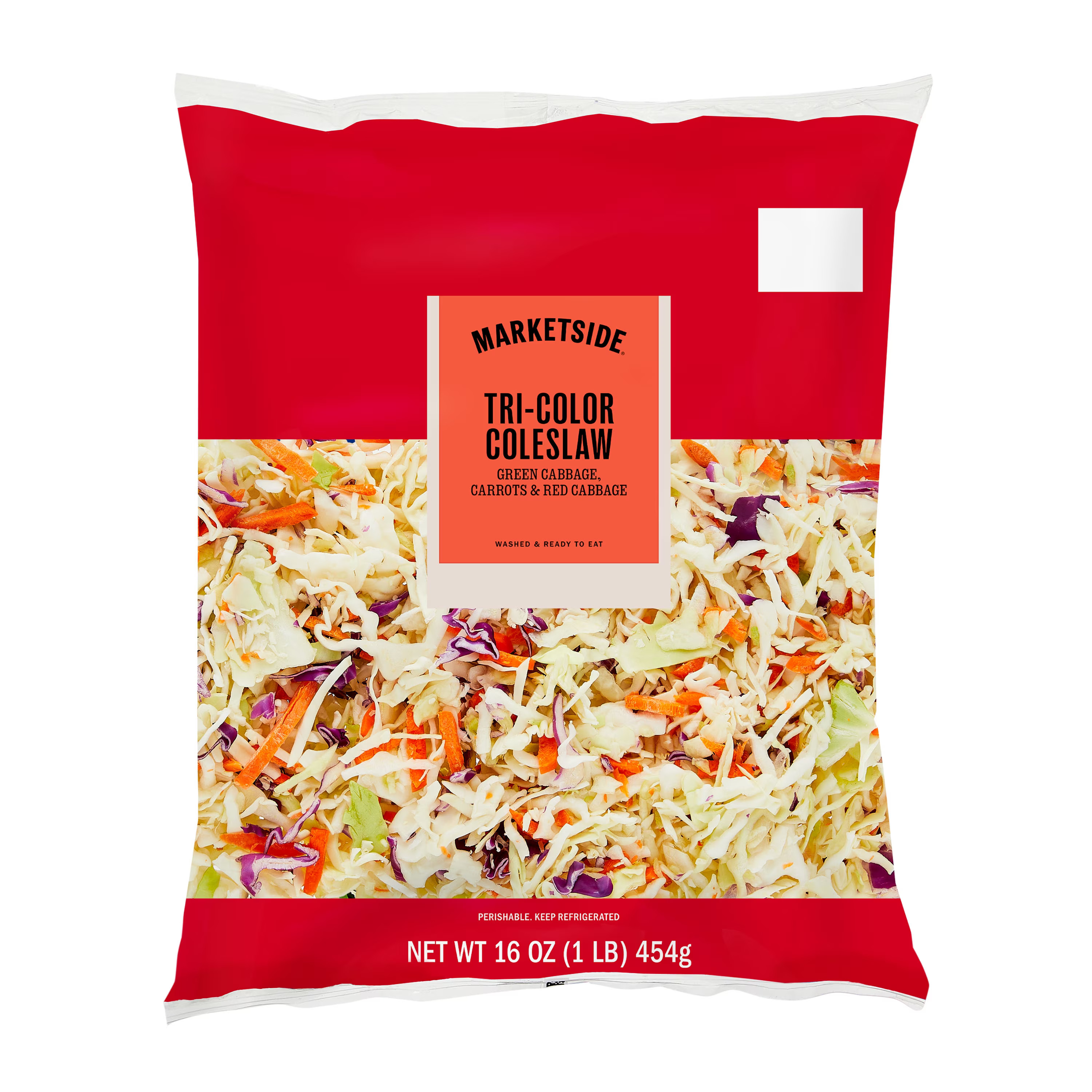 Marketside Tri-Color Cole Slaw, 16 oz Bag, Fresh | Walmart (US)