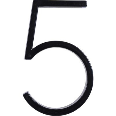 Hillman 5-in Black Floating House Number | Lowe's