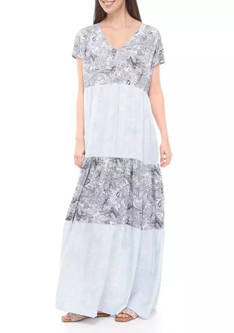 Women's V-Neck Tiered Maxi Dress | Belk