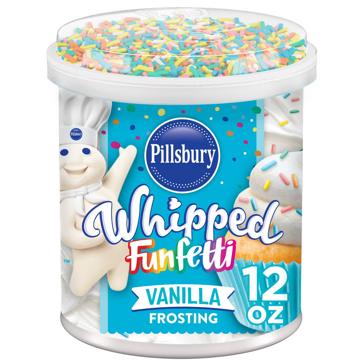 Pillsbury Whipped Funfetti Vanilla Frosting -  12oz | Target