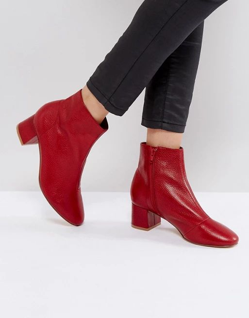 Office Aphid Leather Ankle Boots | ASOS US