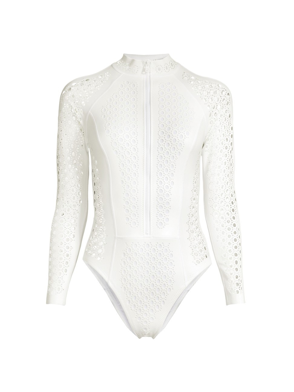 Women's Nicole Embroidered Surfsuit - White - Size Medium - White - Size Medium | Saks Fifth Avenue