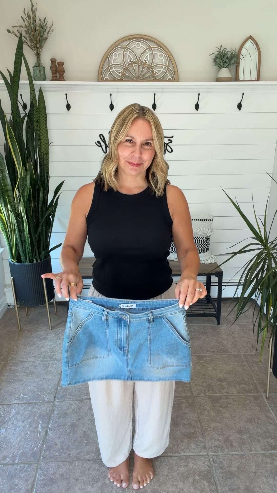 Summer outfits over 40 I’m wearing a medium in the denim skirt and top

#LTKSaleAlert #LTKOver40 #LTKMidsize