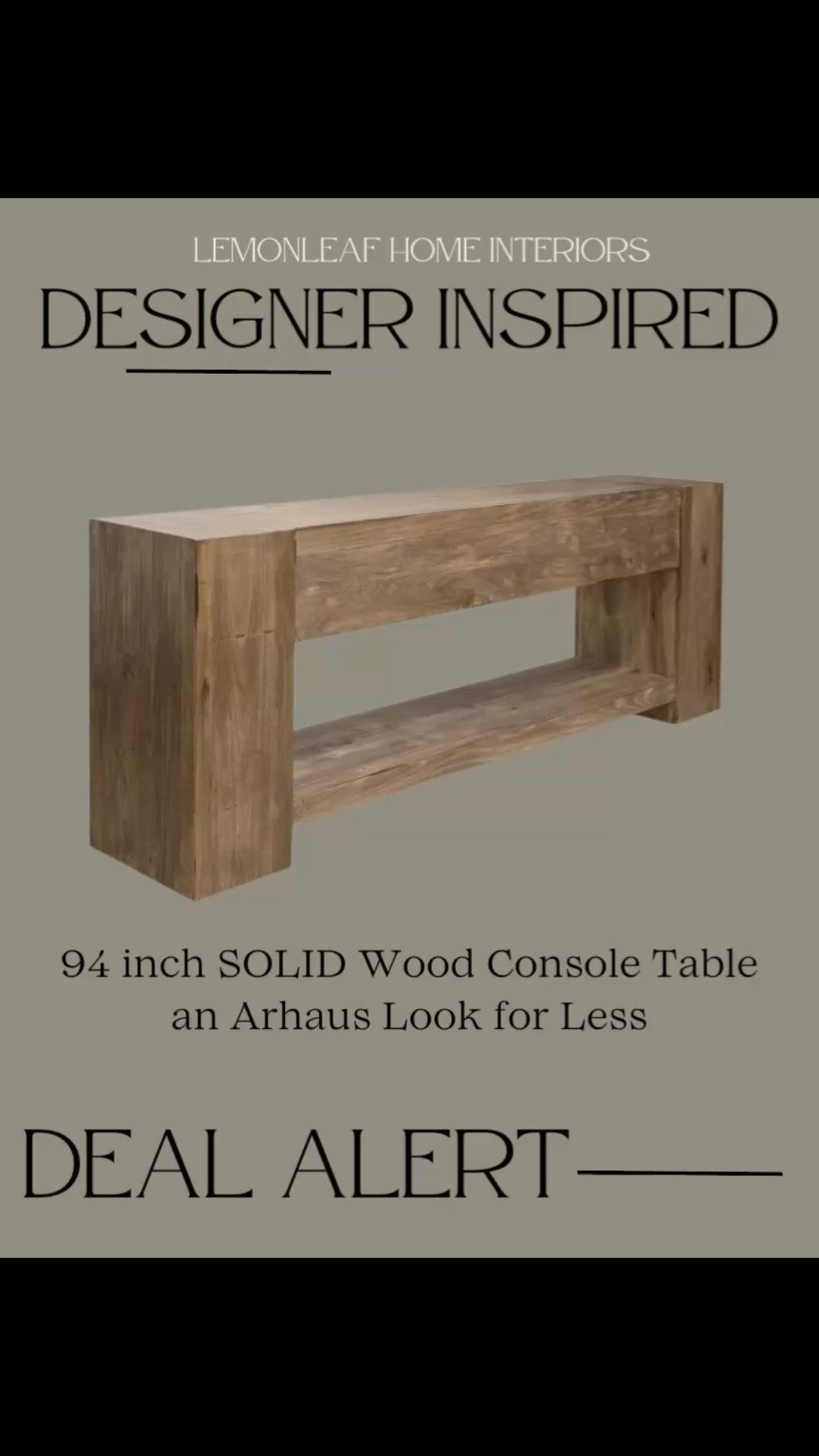 Solid wood console with rustic modern style makes a statement in an entryway or living room 
@wayfair


#LTKSaleAlert #LTKHome #LTKdayinmylife