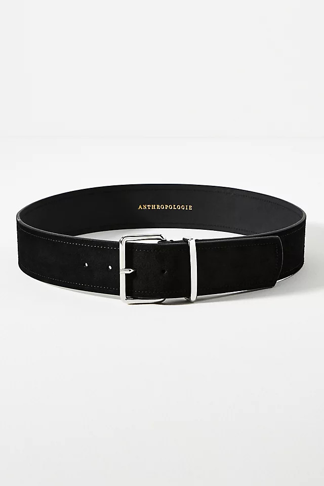 Square-Buckle Suede Belt | Anthropologie (US)