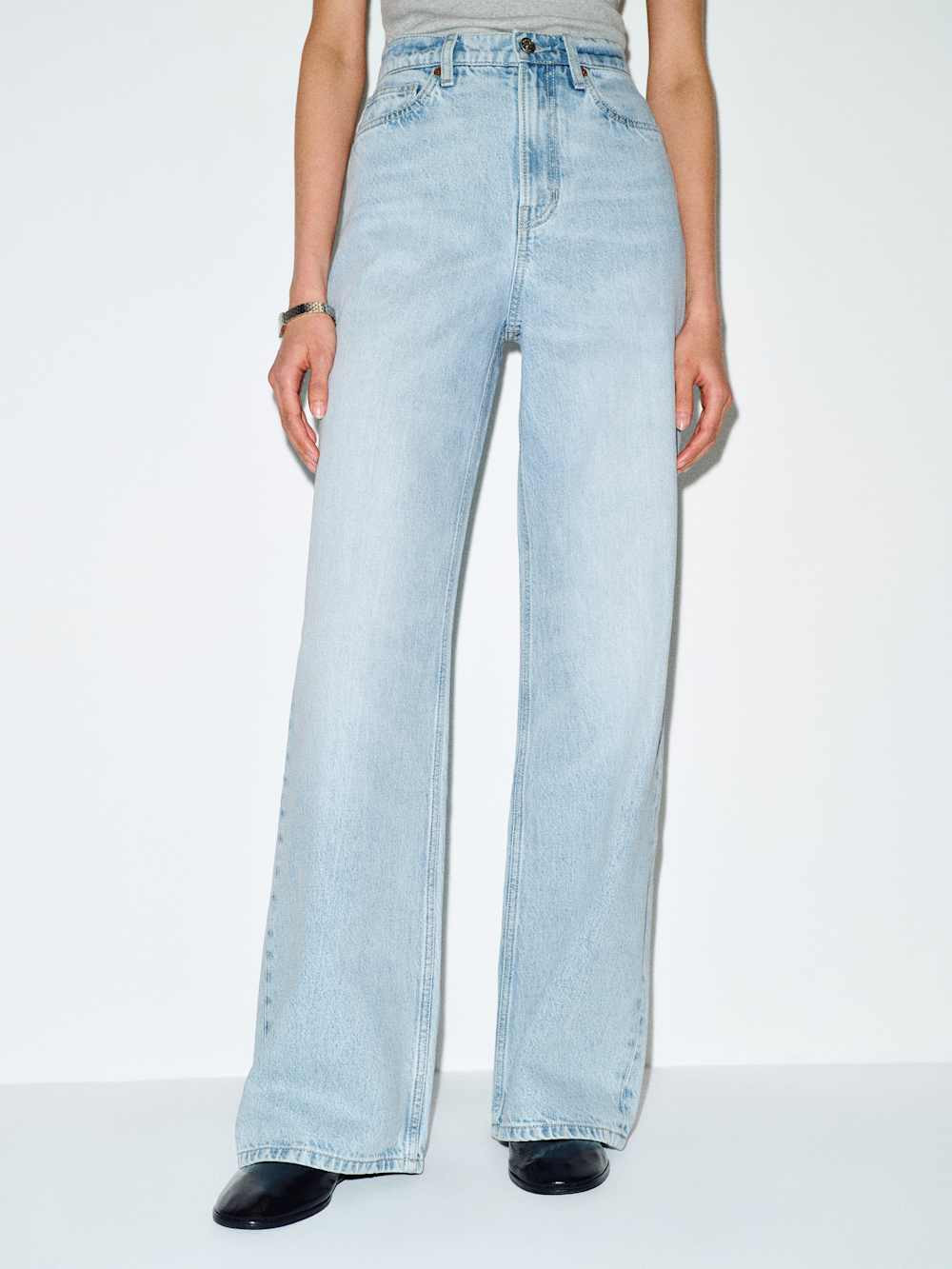 Cary High Rise Slouchy Wide Leg Jeans | Reformation (Global)