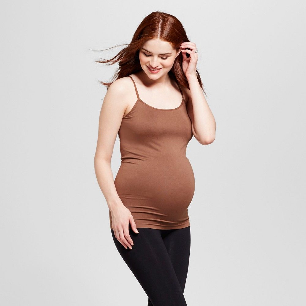 Maternity Seamless Cami - Isabel Maternity by Ingrid & Isabel Cocoa M/L, Women's, Size: Medium/Large, Brown | Target