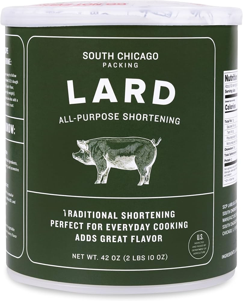 South Chicago Packing Traditonal LARD Shortening, 42 Ounces, Specialty Baking Shortening and Cook... | Amazon (US)