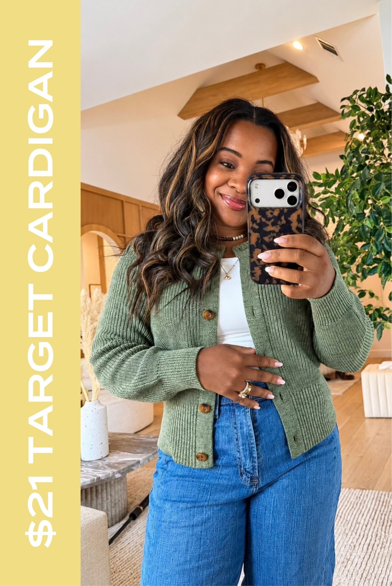 This cardigan is $21 right now and comes in four other colors! 🤩
