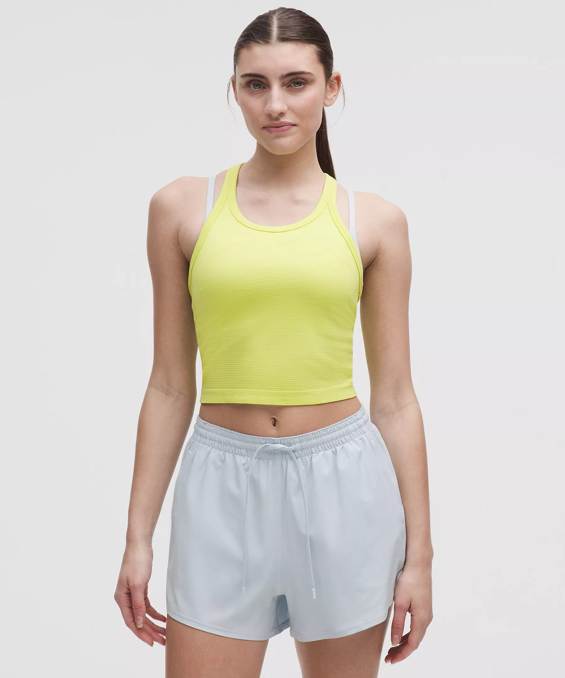 Swiftly Tech Cropped Racerback Tank Top 2.0 | Women's Sleeveless & Tank Tops | lululemon | Lululemon (US)