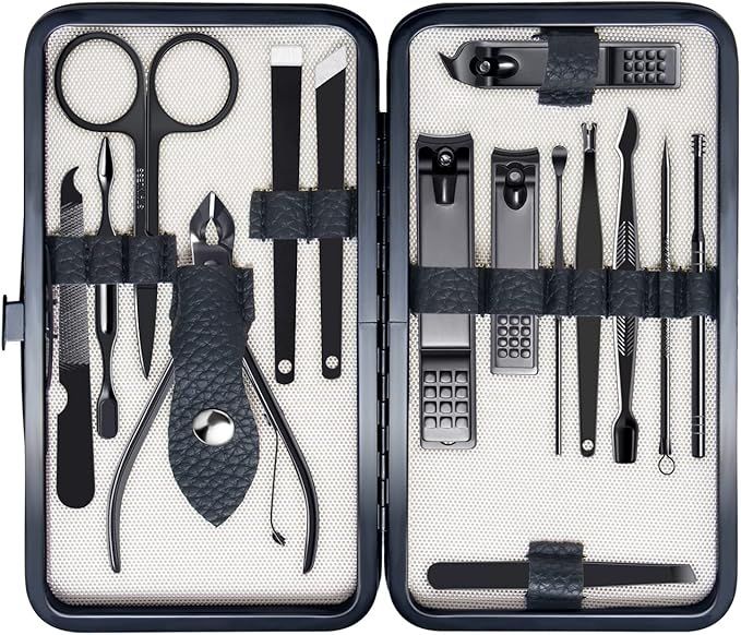 FIXBODY Manicure Pedicure Set - Nail Clippers Toenail Clippers Kit Includes Cuticle Remover, Stoc... | Amazon (US)