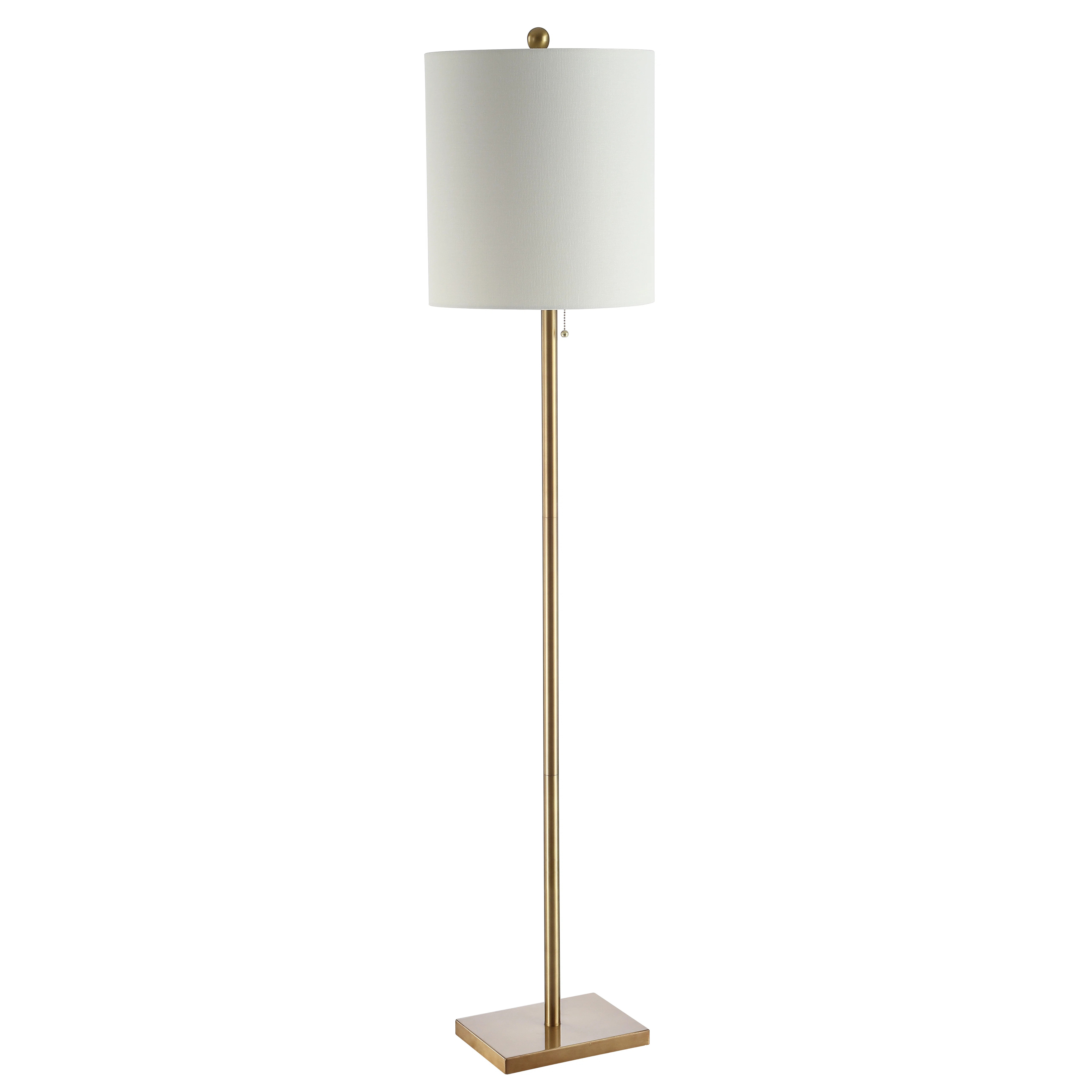Glenna 61'' Brass Gold Traditional Floor Lamp | Wayfair North America