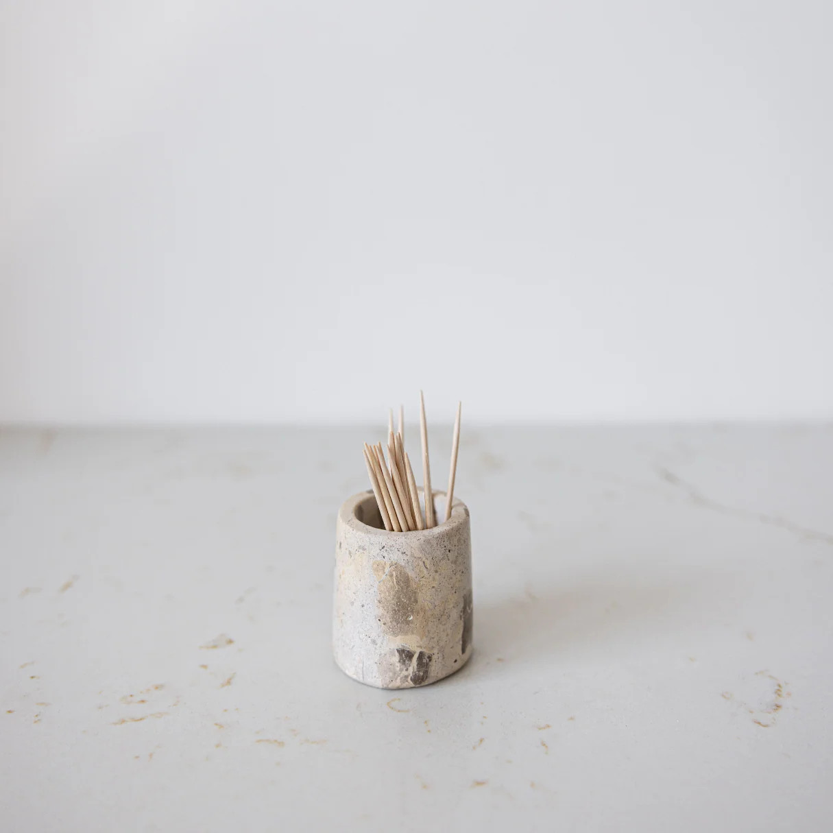 Chocolate Marble Toothpick Holder | By Luxe B Co. | luxe bCO