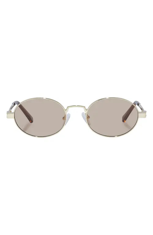 Le Specs Poseidon Deux 52mm Oval Sunglasses in Gold at Nordstrom | Nordstrom