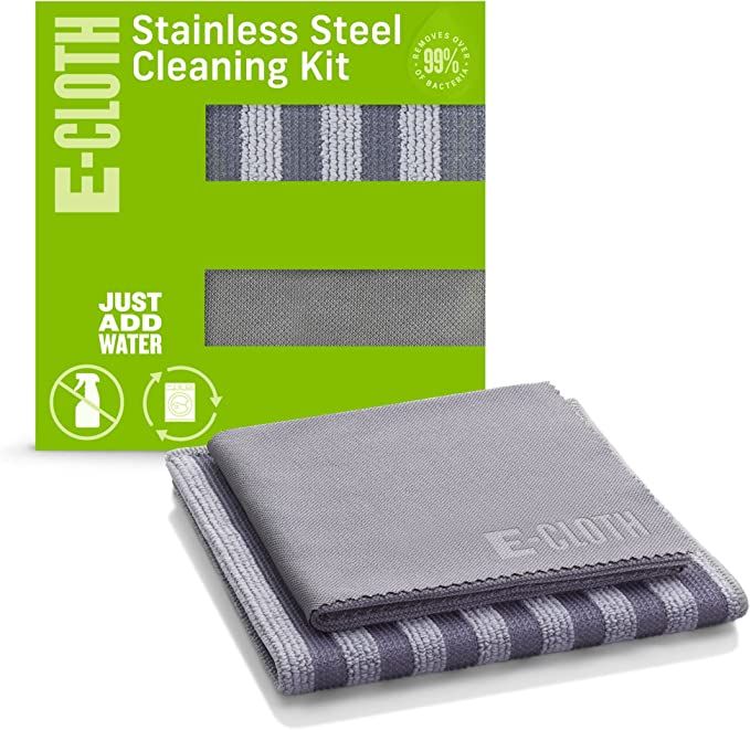 E-Cloth Stainless Steel Cleaning Kit, Microfiber Stainless Steel Cleaner for a Spotless Shine Hom... | Amazon (US)