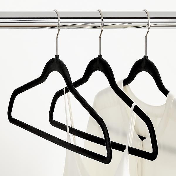 Cascading Hanger Hooks Black Pkg/10 | The Container Store