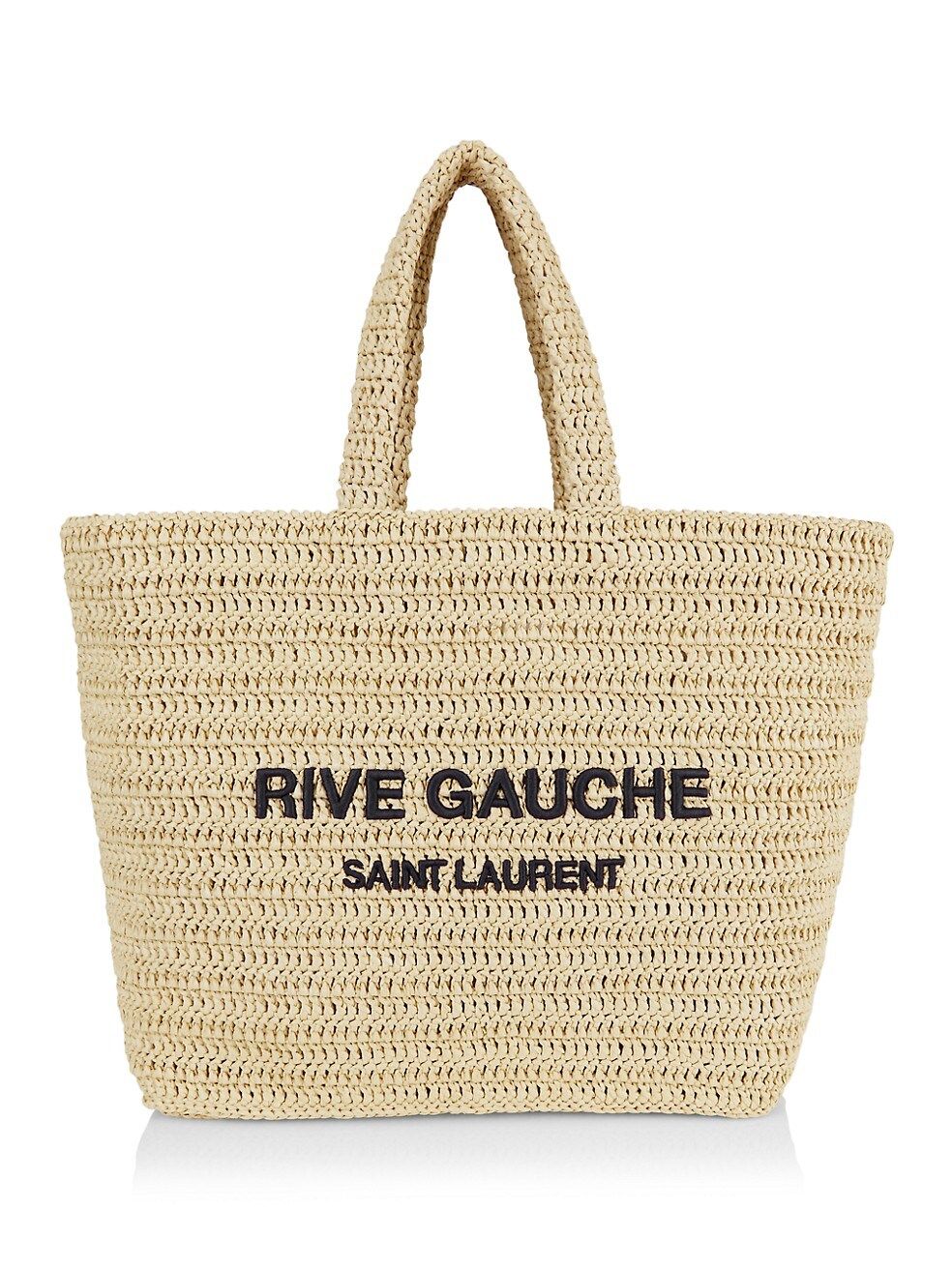 Saint Laurent Rive Gauche Raffia Crochet Bag | Saks Fifth Avenue
