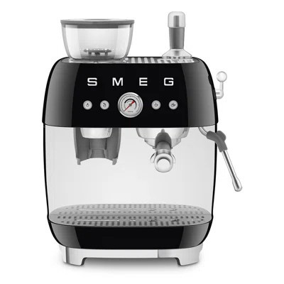 SMEG 50's Retro Style Aesthetic Semi-Automatic Espresso Coffee Machine with Grinder | Wayfair North America