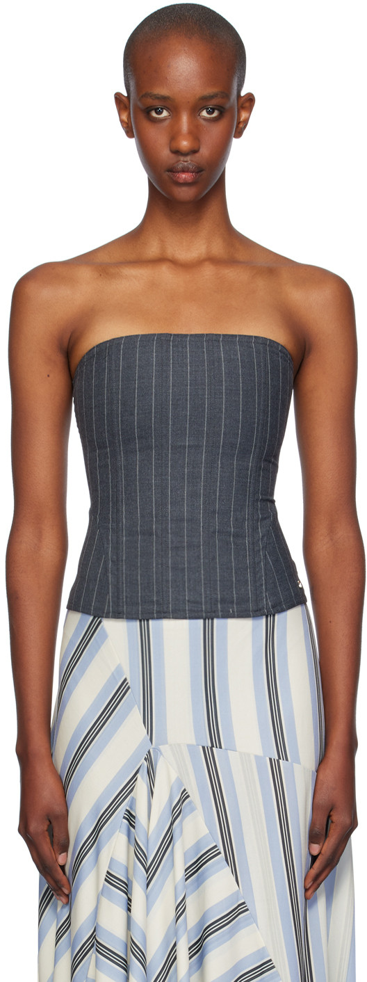 Miaou Gray Libra Corset | SSENSE