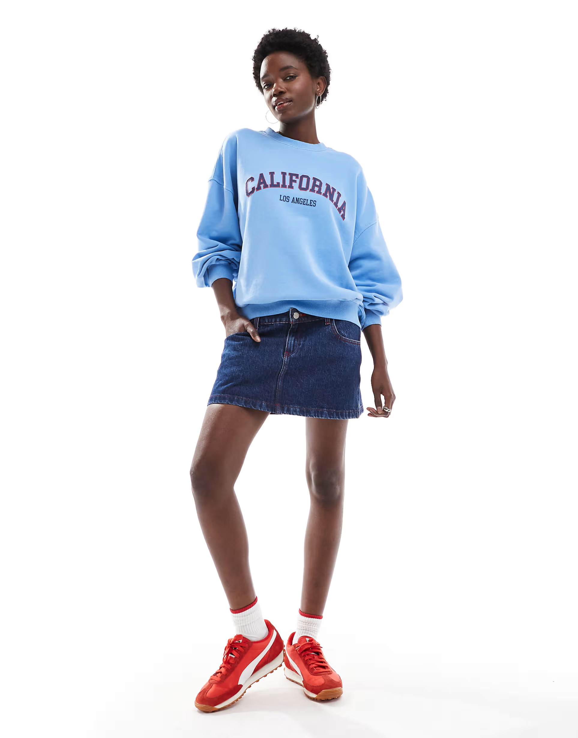 Cotton On licensed graphic california sweatshirt in blue | ASOS (Global)