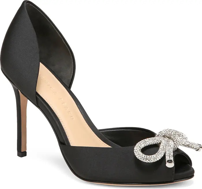 Veronica Beard Gadot Bow Peep Toe d'Orsay Pump | Nordstrom | Nordstrom