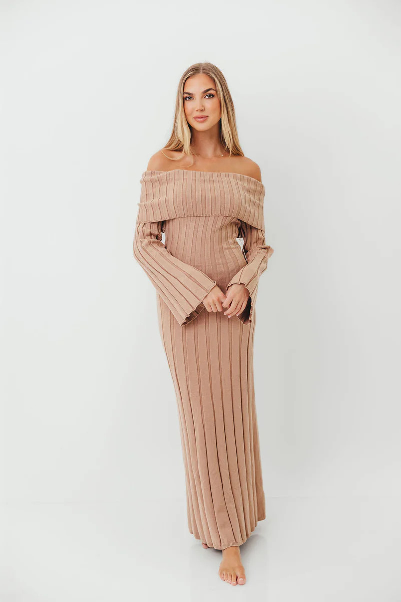 Evella Maxi Dress in Stone - Bump Friendly *Final Sale* | Worth Collective