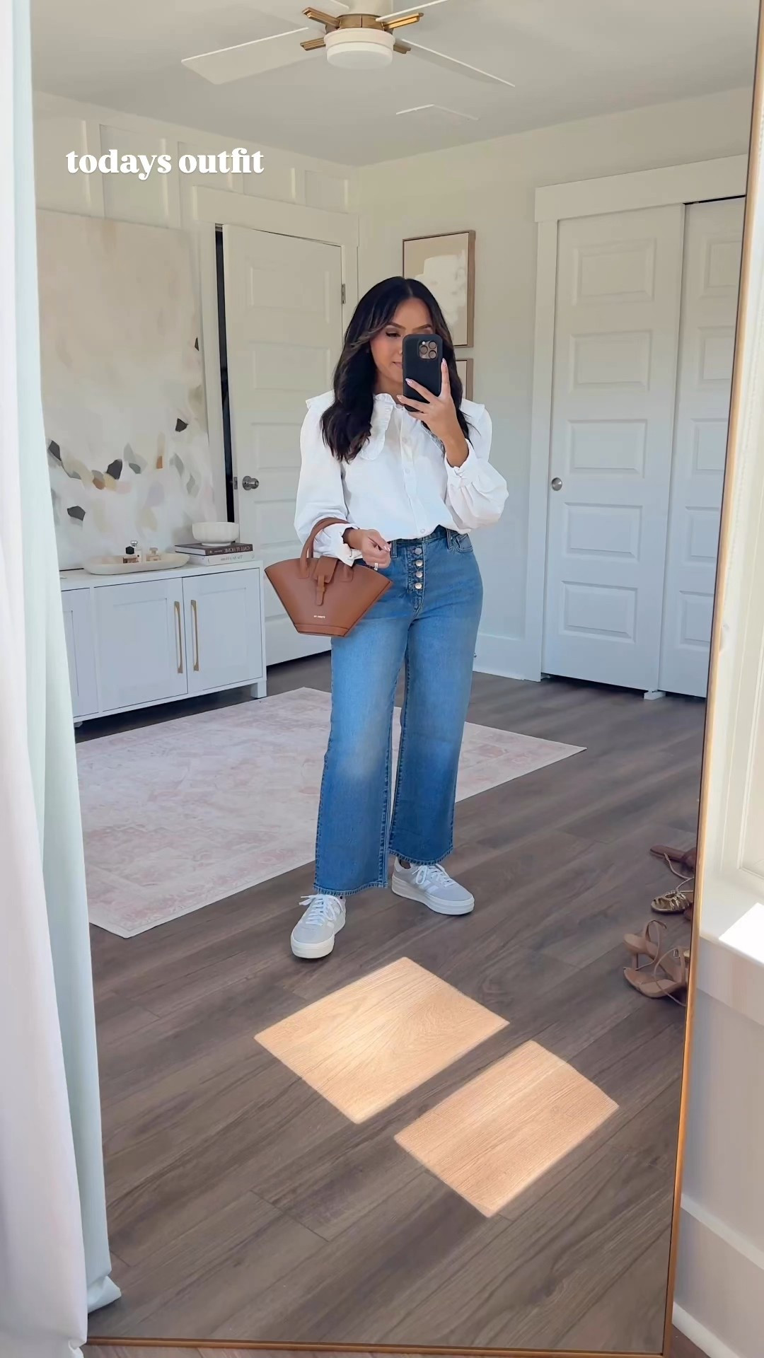 White top size small TTS
Jeans size 26 petite TTS
Sneakers size 5.5/6.5 TTS 

#LTKPetite #LTKSaleAlert #LTKStyleTip