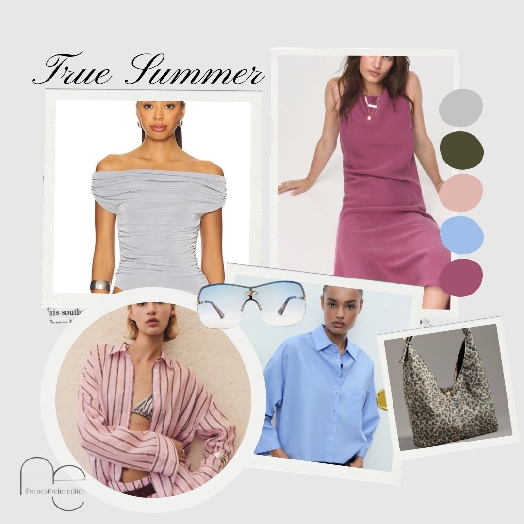 True Summer, or Cool Summer,  is refined, cool, and elegant! You wear soft, cool blues, mauves, and raspberry pinks like a dream. Avoid warm, golden hues that clash with your cool undertones. This guide is full of timeless, sophisticated shades that harmonize with your natural grace.

#LTKSeasonal #LTKFindsUnder100 #LTKStyleTip