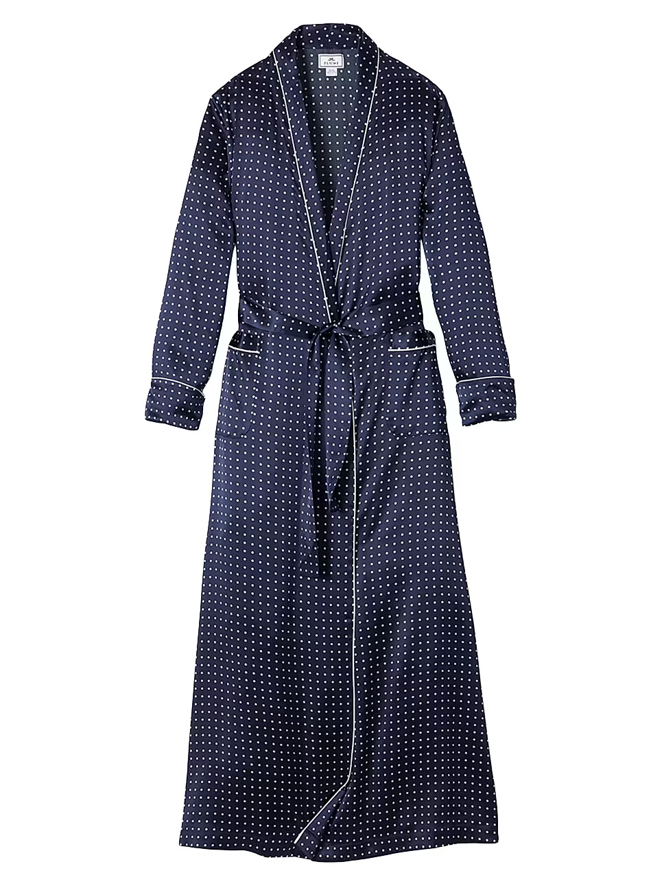 Polka Dot Long Robe | Saks Fifth Avenue