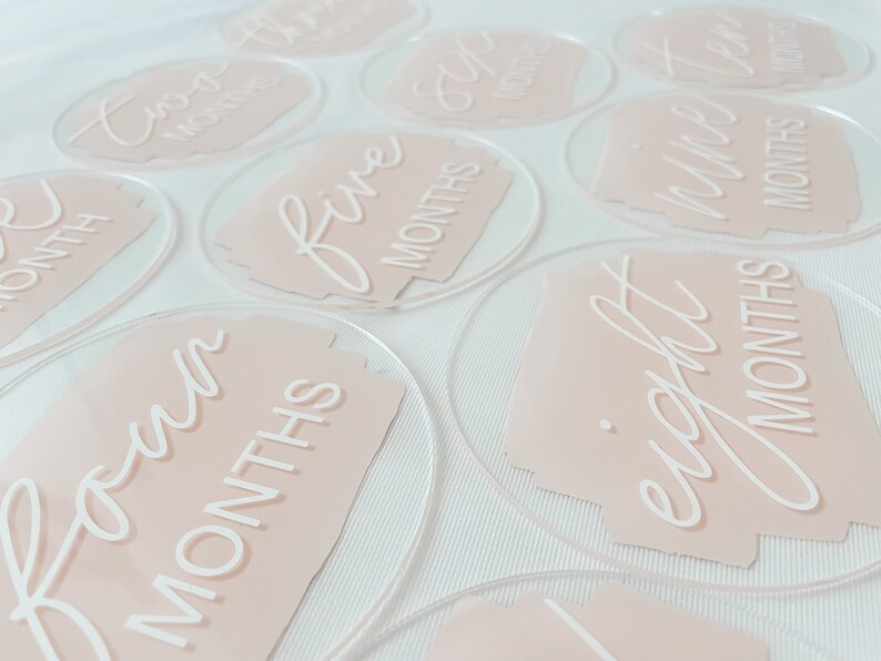 Acrylic Monthly Milestones Markermilestone Marker12 Month | Etsy | Etsy (US)