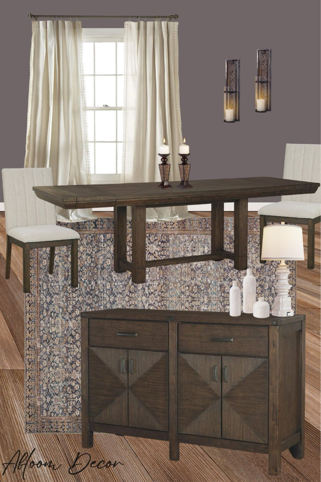 Dark brown dining table formal dining room idea!

#LTKhome