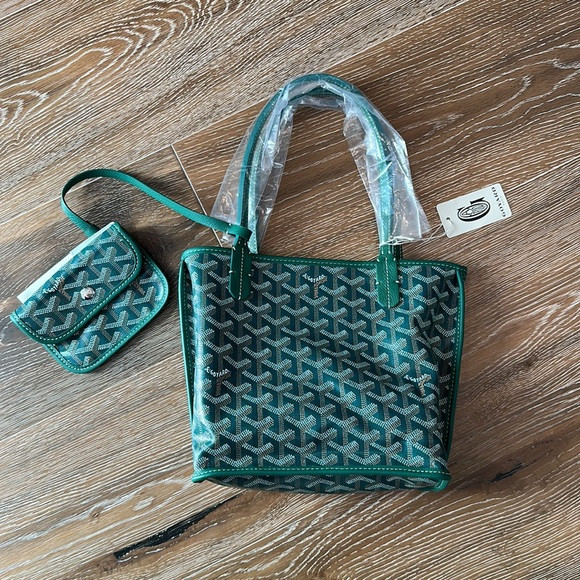 NEW Goyard Mini Anjou reversible tote in green | Poshmark