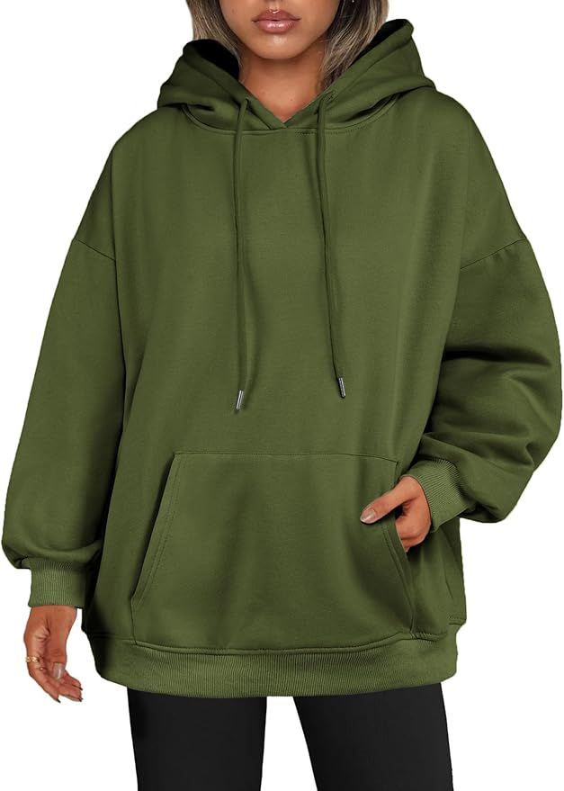 Zeagoo Women's Oversize Hoodies Long Sleeve Fleece Tunic Sweatshirts Pullover Fall Winter Coat Wi... | Amazon (US)