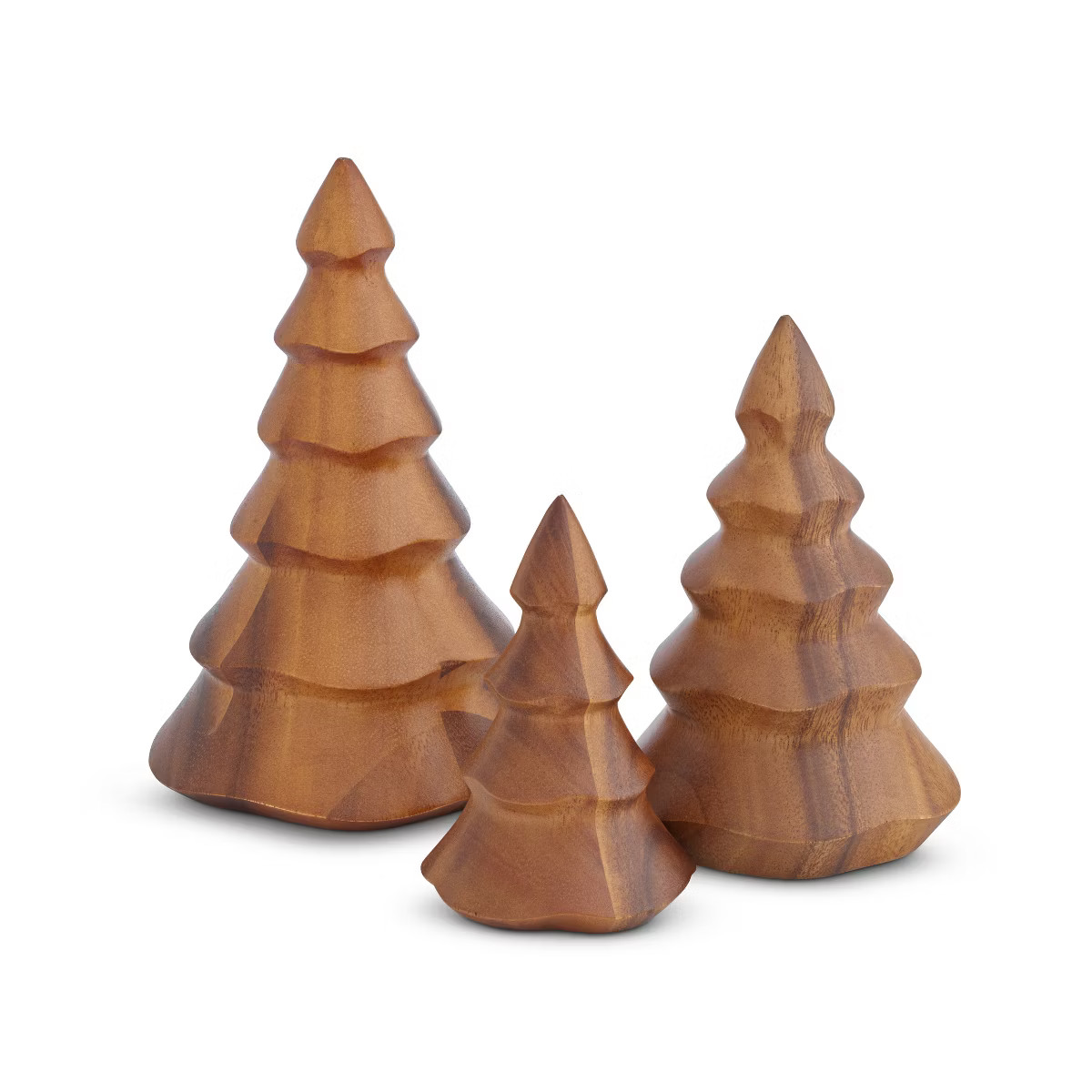 Nambe Deck The Halls Wood Christmas Trees, Set of 3 | Target
