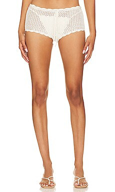 Frankies Bikinis Genevieve Crochet Shorts in White from Revolve.com | Revolve Clothing (Global)