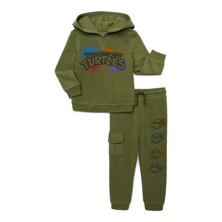 Teenage Mutant Ninja Turtles Toddler Boy Hoodie and Joggers Set, Sizes 12M-5T | Walmart (US)