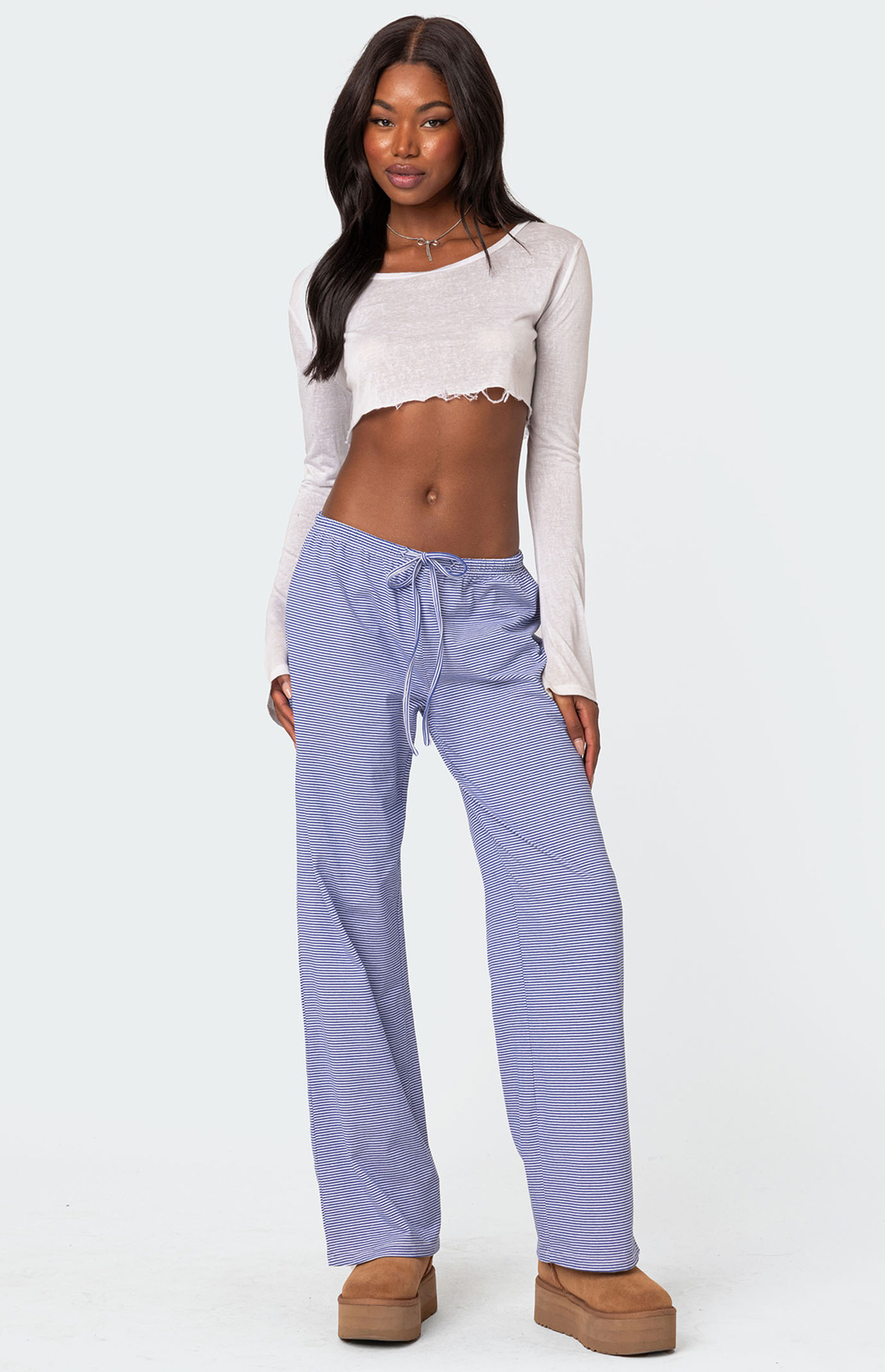 Edikted Olivia Striped Loose Fit Pants | PacSun