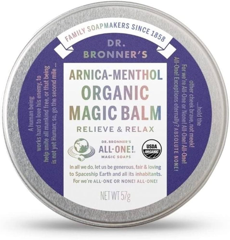 Dr. Bronner's - Organic Magic Balm (Arnica-Menthol, 2 Ounce) - Made with Organic Beeswax and Orga... | Amazon (US)