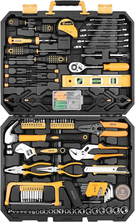 DEKOPRO 228 Piece Socket Wrench Auto Repair Tool Combination Package Mixed Tool Set Hand Tool Kit... | Amazon (US)