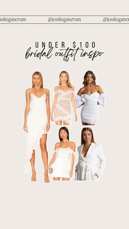 bride outfit inspo for any bridal showers, engagement parties, bachelorette parties, or rehearsal dinner coming up - these are all under $100!

#LTKunder100 #LTKwedding #LTKstyletip
