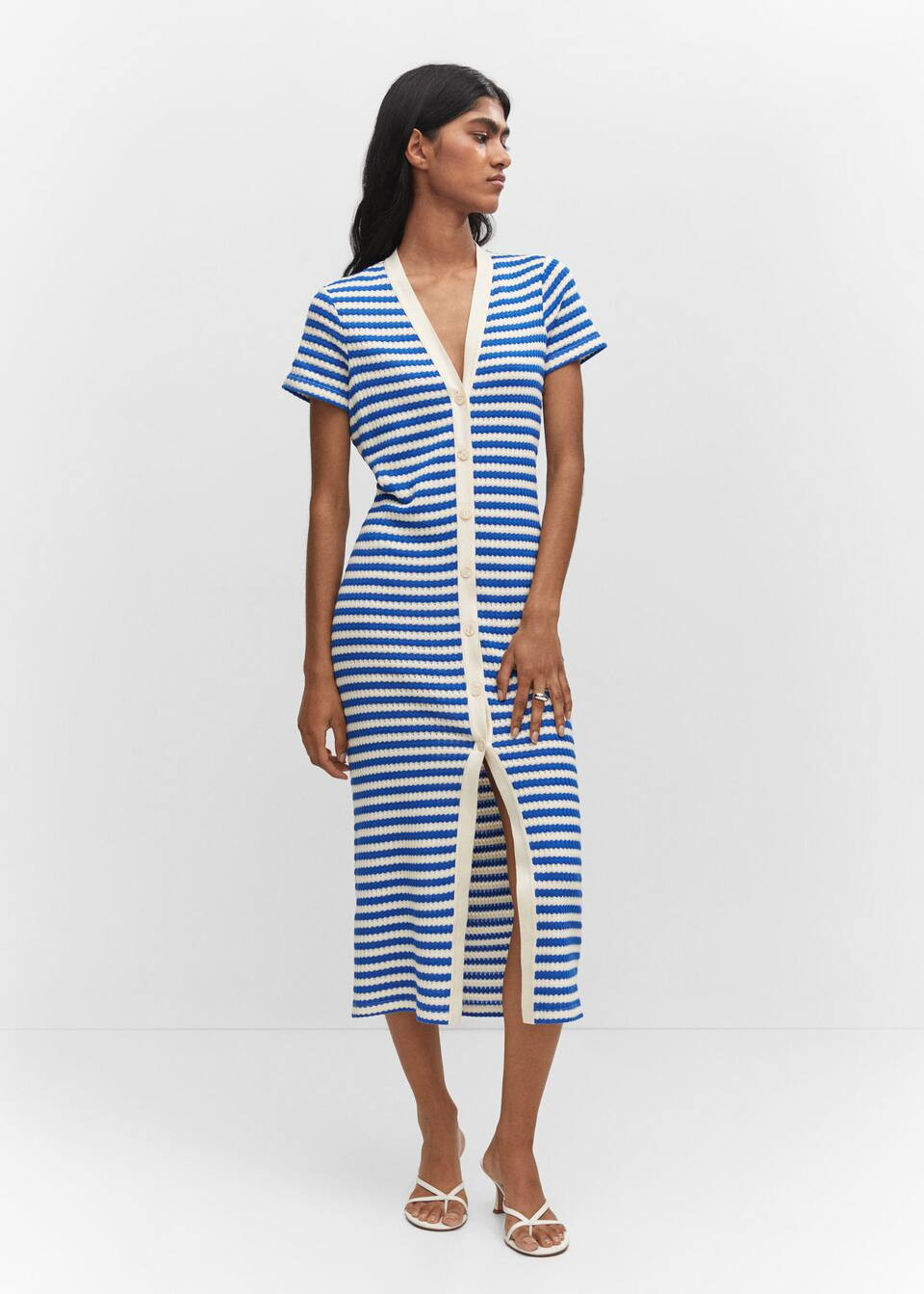Striped jersey dress | MANGO (US)