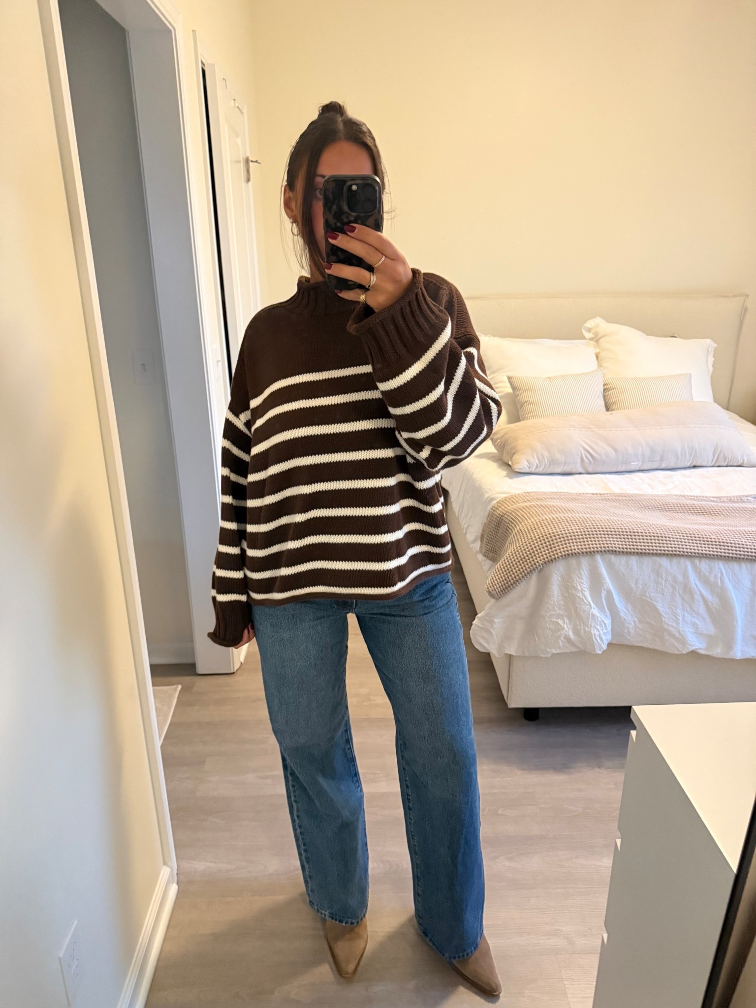Wearing a M in the sweater 🤎

#LTKSeasonal #LTKStyleTip