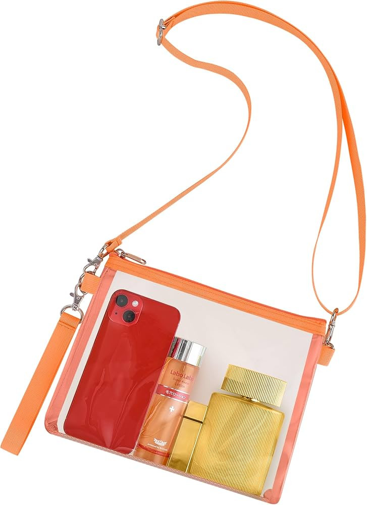 Bagenius Clear Purse Stadium Approved Clear Bag with Removable Straps for Work Sporting Events an... | Amazon (US)