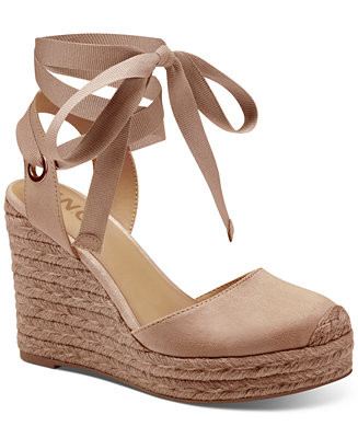 Women's Maisie Lace-Up Espadrille Wedge Sandals, Created for Macy's | Macys (US)
