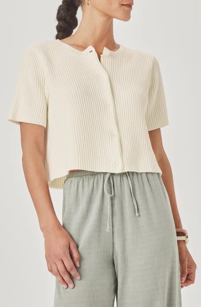 Delilah Crop Rib Cardigan | Nordstrom